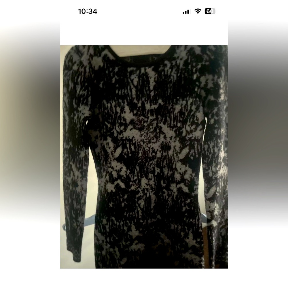 FRENCH CONNECTION DRESS GREY AND BLACK SIZE 4